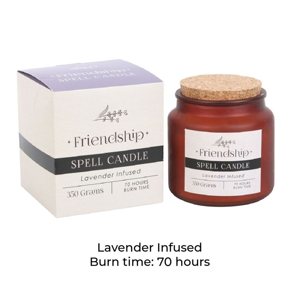 Friendship Spell Candle Lavender Infused