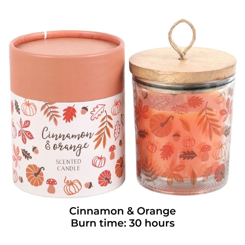 Autumn Leaves Cinnamon & Orange Candle 30 hours