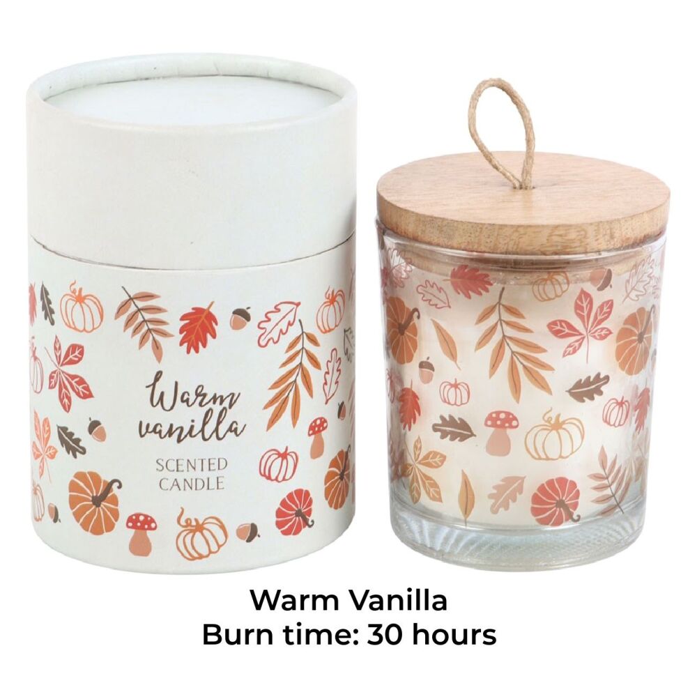 Autumn Leaves Warm Vanilla Candle