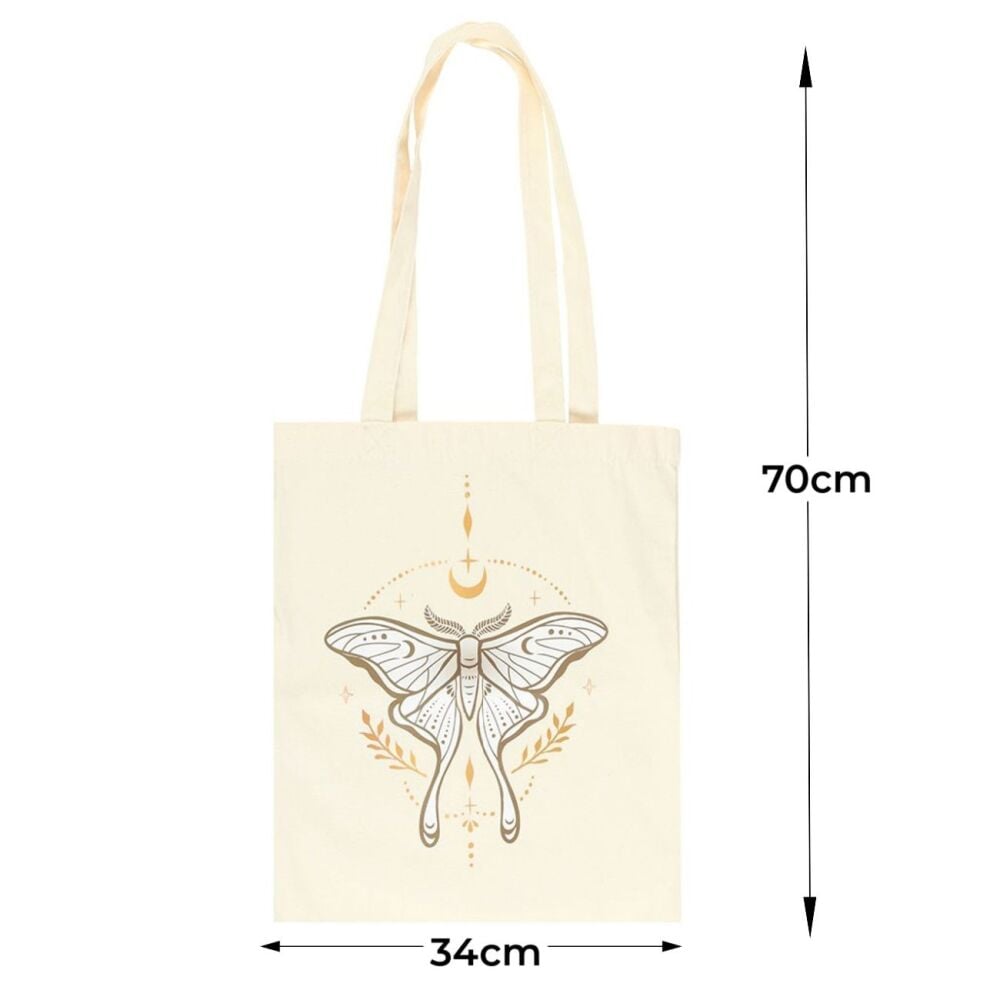 Luna Moth Light Tote Bag