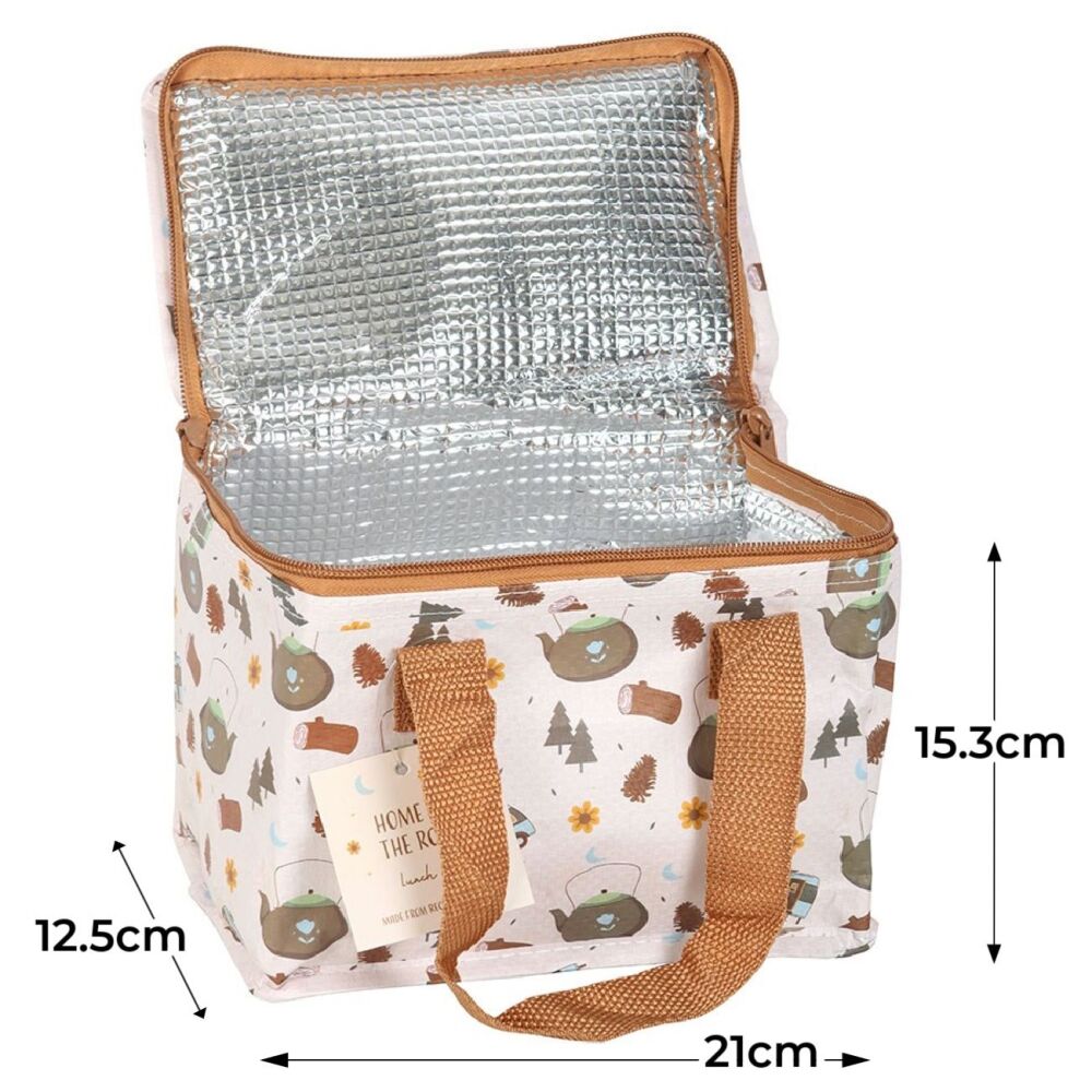 Home on the Road Camping Print Lunch Bag
