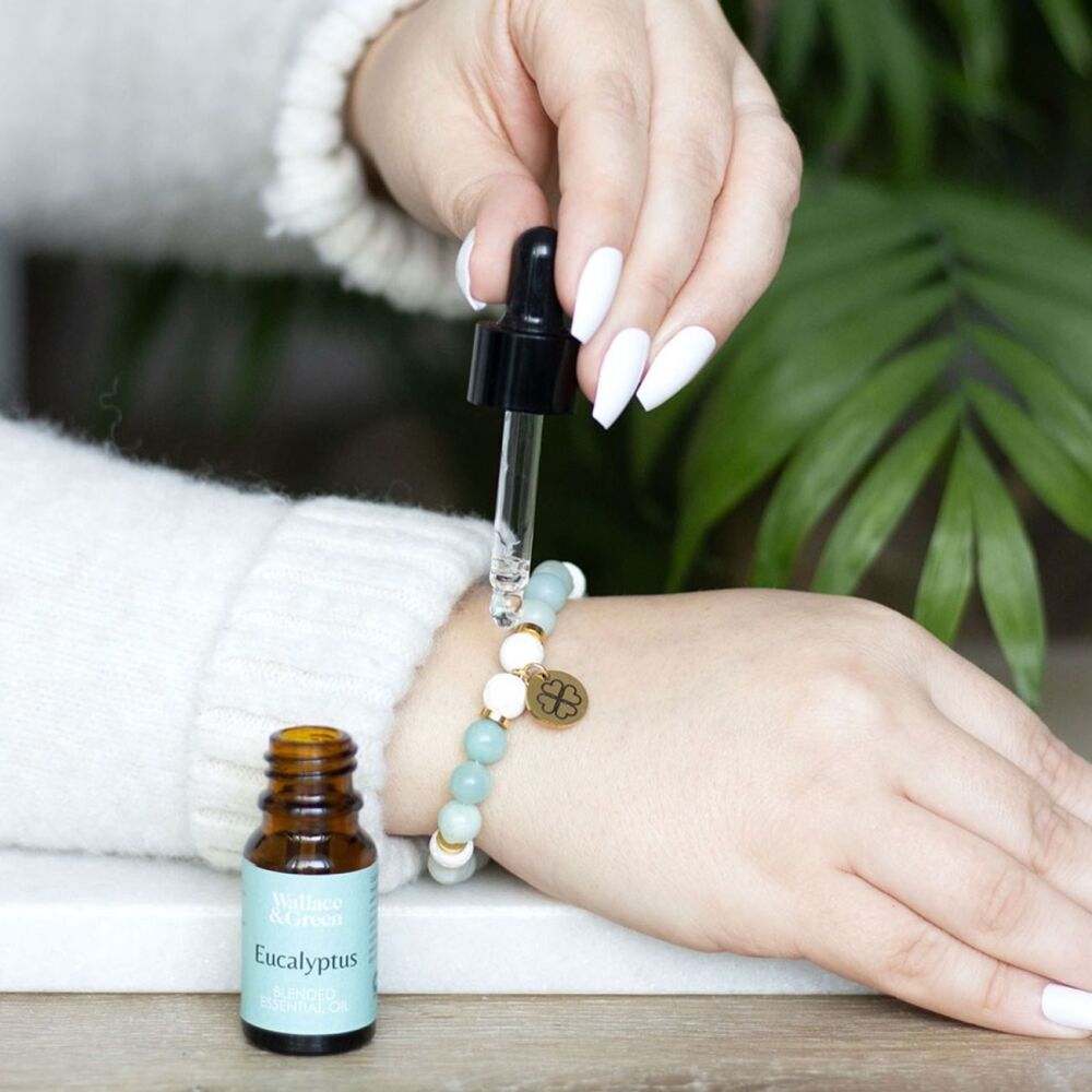 Abundance Amazonite Crystal Essential Oil Bracelet