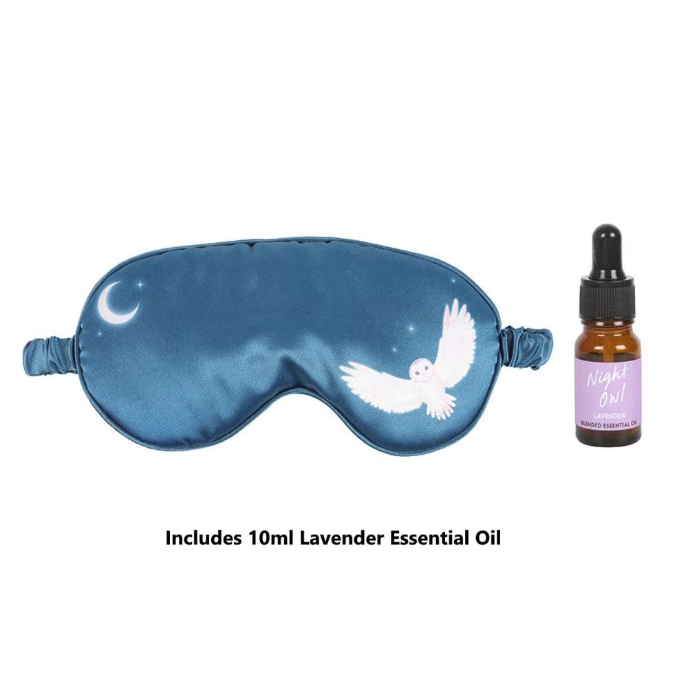 Night Owl Sleep Mask and Essential Oil Gift Set