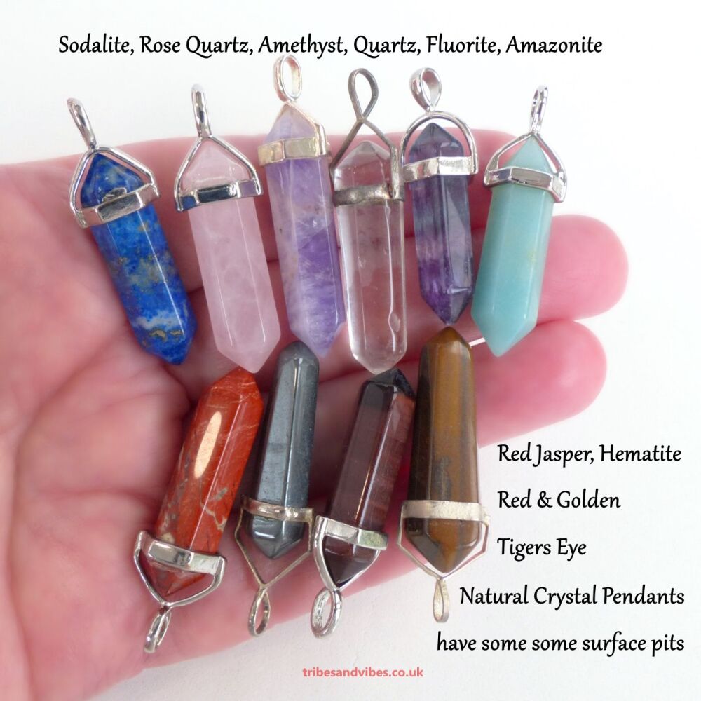 Mixed Crystal DT Point Pendants 10pcs lot #2