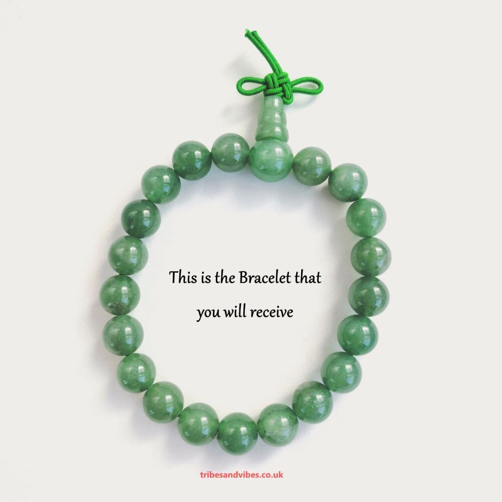 Green Aventurine Crystal Power Beads Bracelet #1