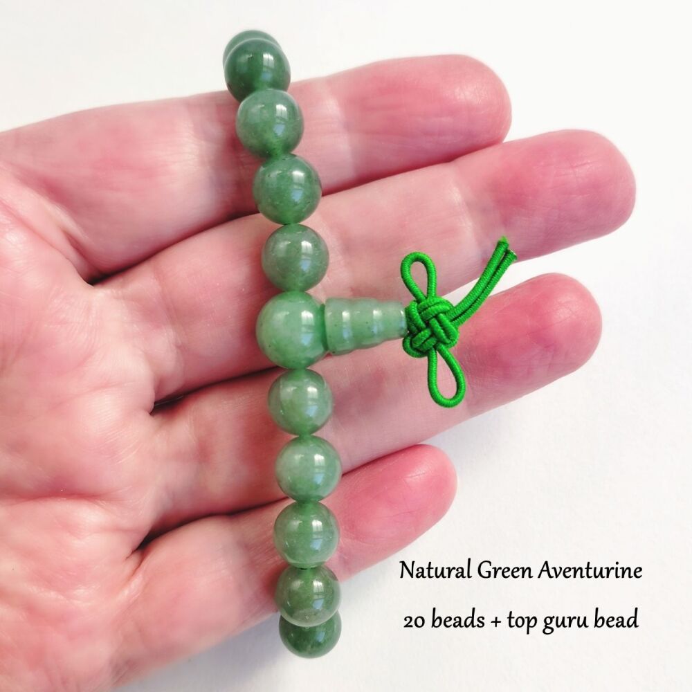 Green Aventurine Crystal Power Beads Bracelet #1