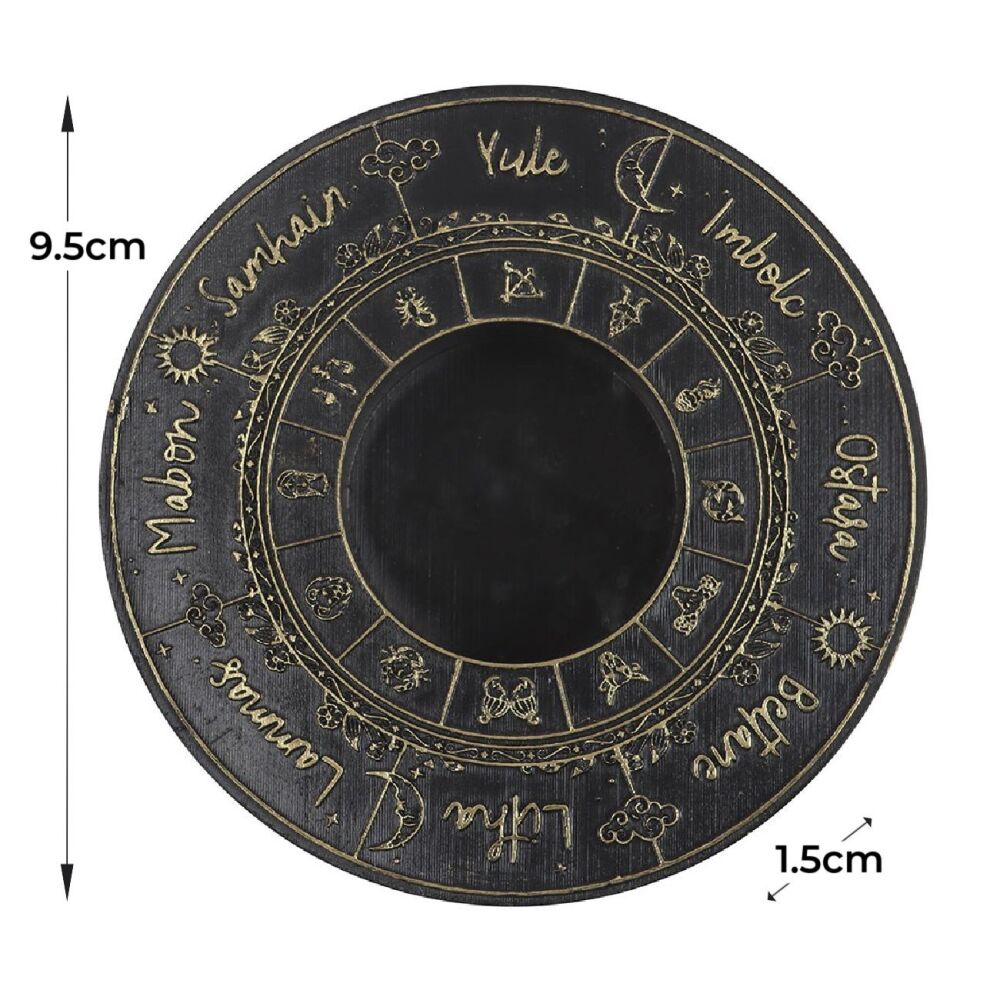 Wheel of the Year Tealight Candle Holder