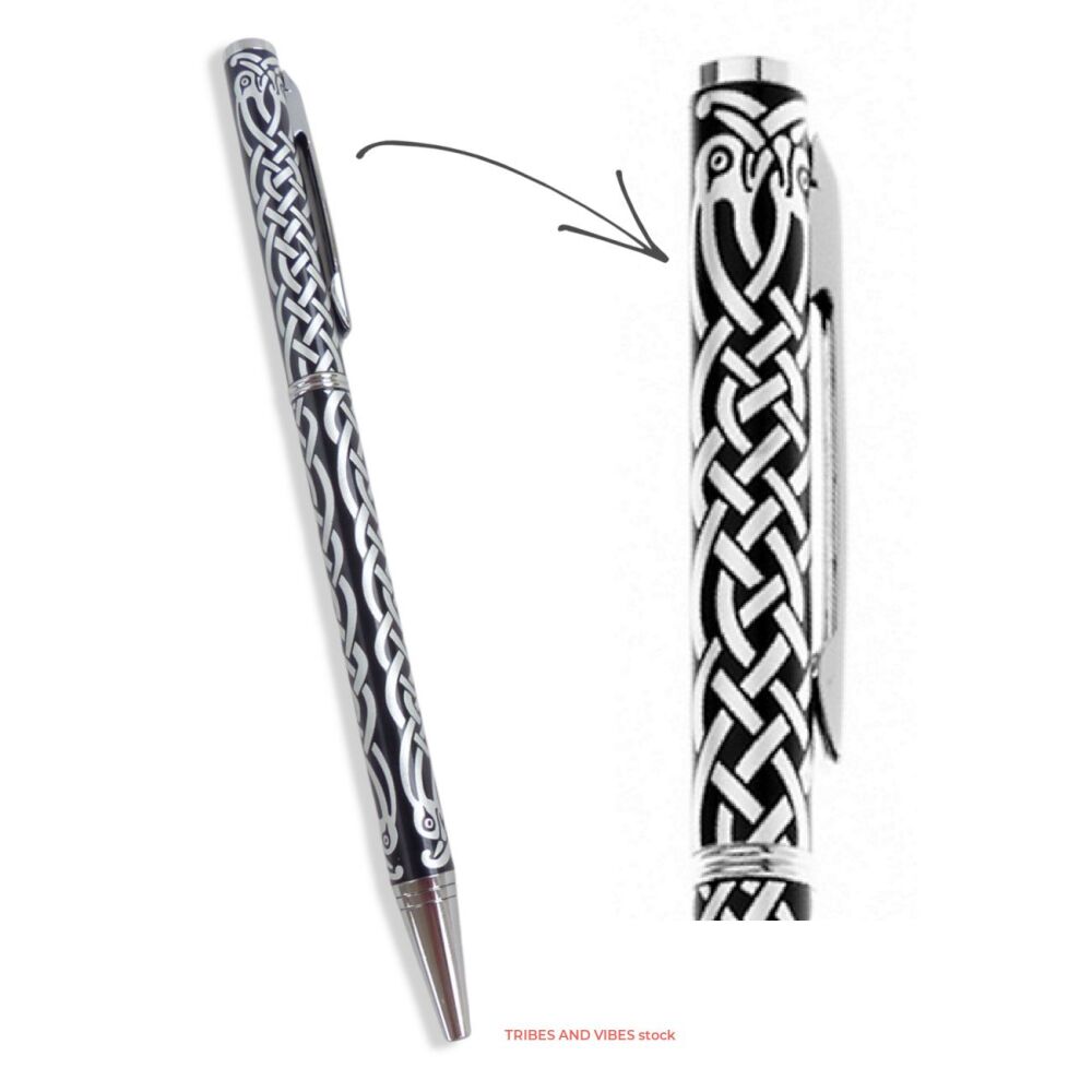 Penna A Sfera Sailor Professionale Gear Argento Nero Punta Larga