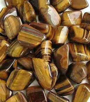 TIGERS EYE large Crystal Tumblestone CHOOSE QUANTITY