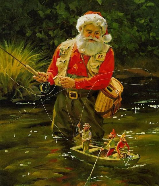 santa fishing