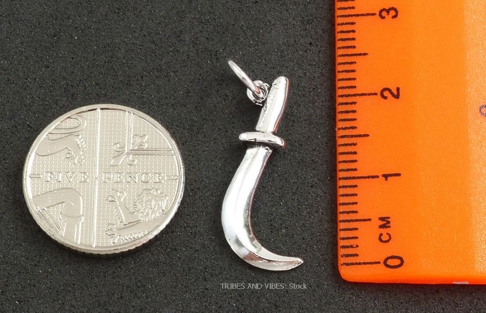 Boline Knife Charm 22mm Sterling Silver