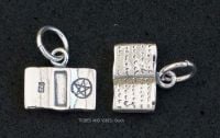 Book of Shadows Charm Sterling Silver (2-sided)