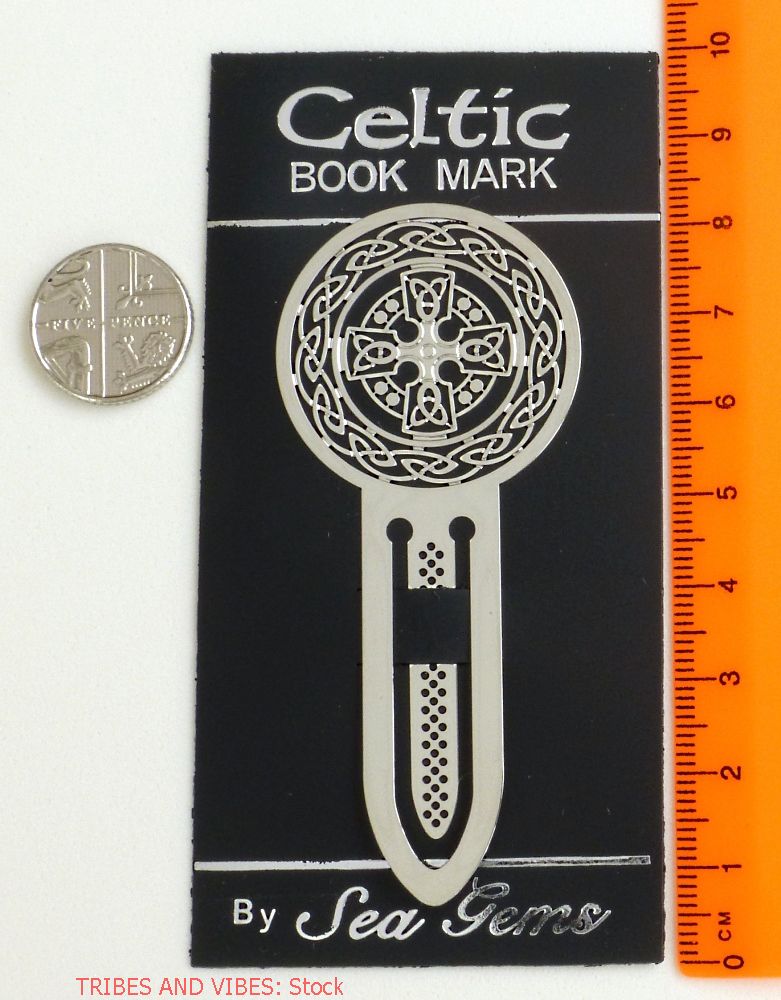 Celtic Cross Metal Bookmark, 75mm