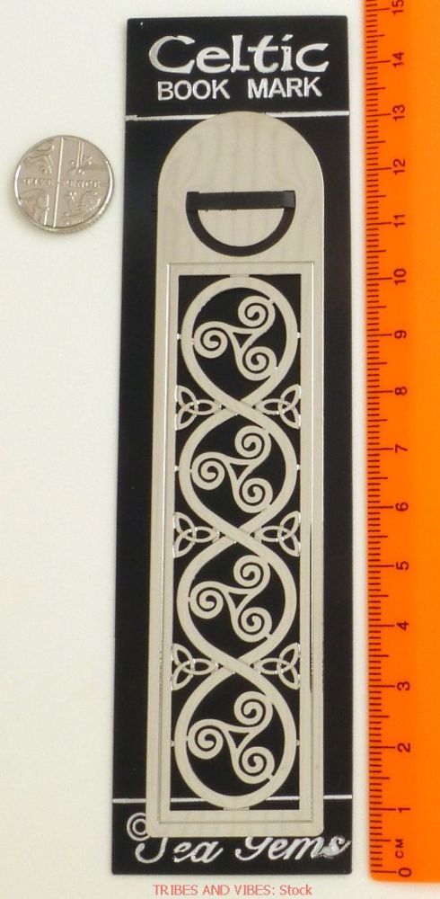 Triskele Triquetra Metal Bookmark, 125mm