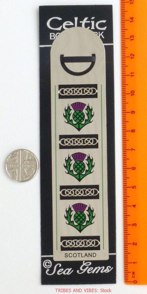 SCOTLAND Thistle metal Bookmark, 125mm