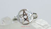 Pentagram Pentacle Toe Ring or Midi, 925 Sterling Silver 