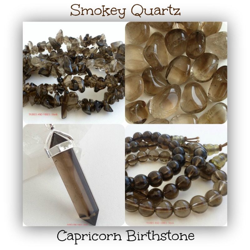capricorn birthstone smokey quartz crystal gemstone