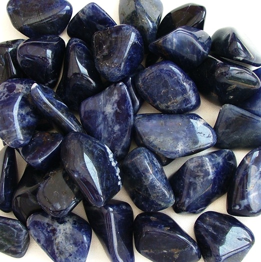 Sodalite Crystal Tumbled Stones, 20-25mm