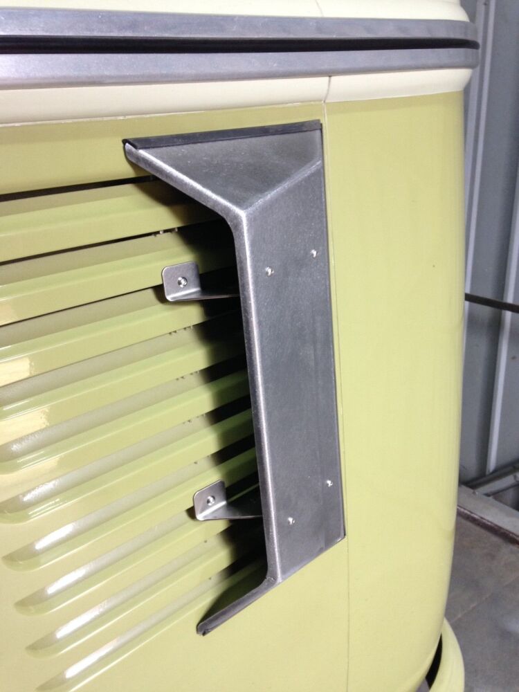 Late 63 - 67 bus scoops (alloy shell / stainless steel brackets)