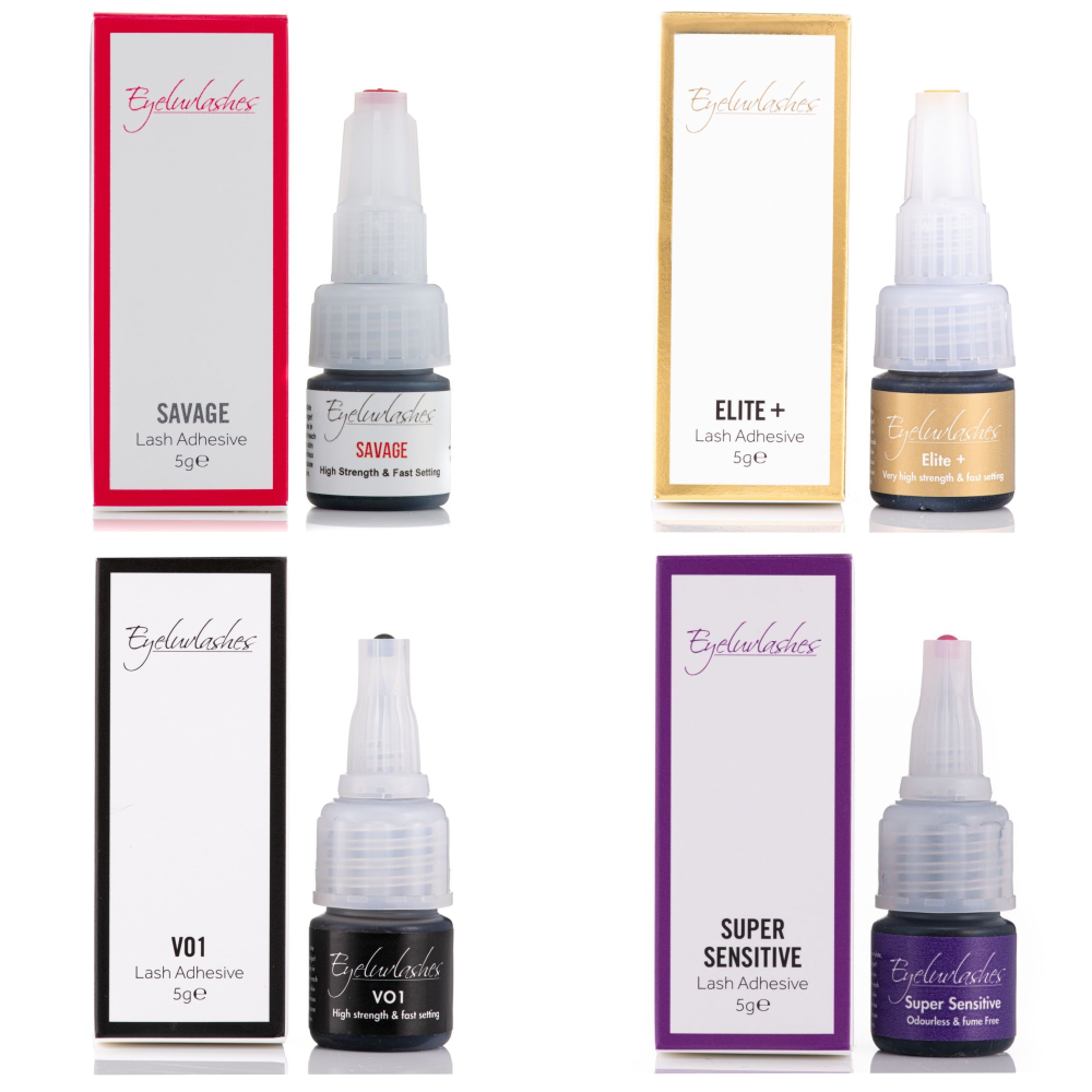 5ML EYELASH ADHESIVES - PACK OF 4 - MIX AND MATCH ANY OF OUR ADHESIVES