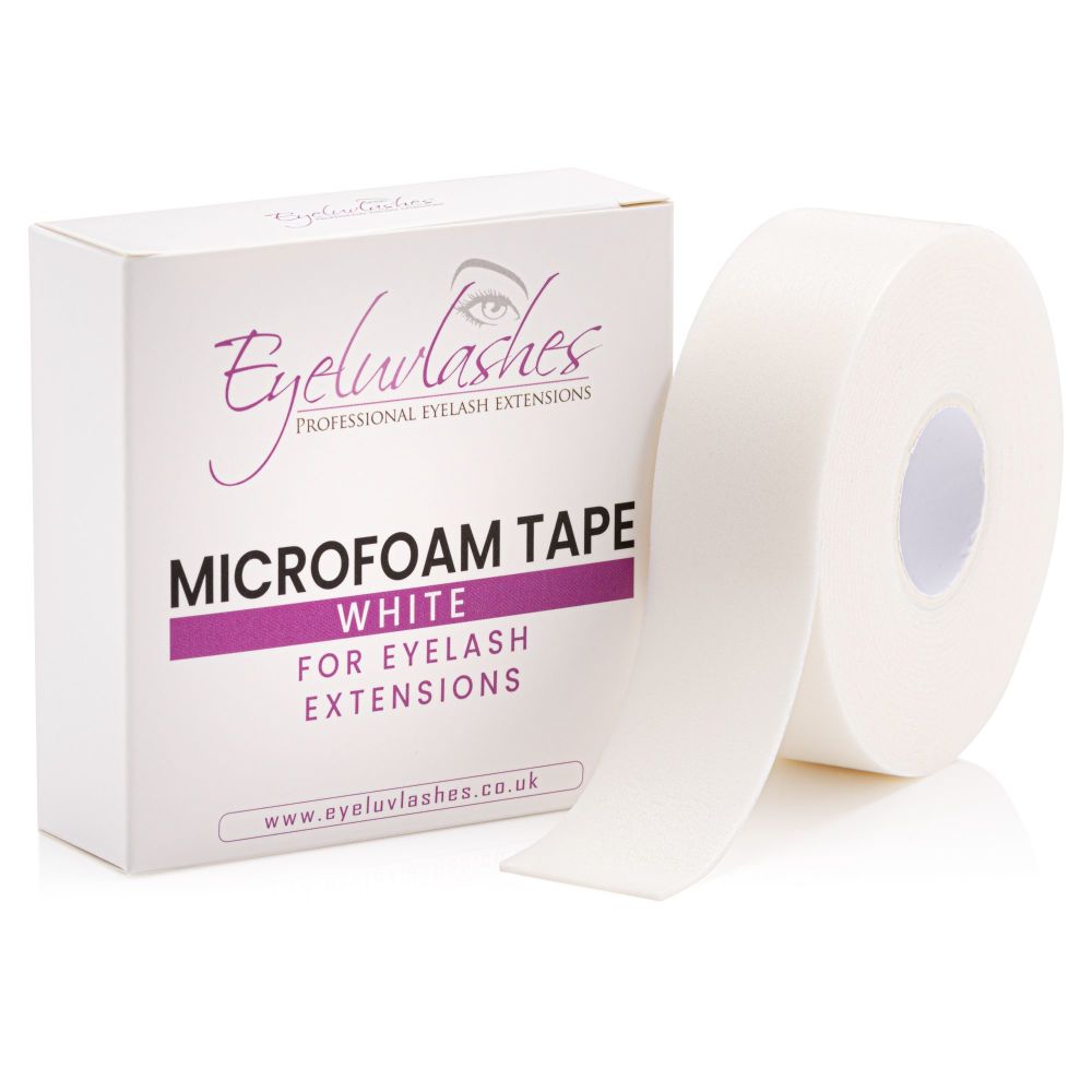 TAPE - Microfoam Tape - EYELUVLASHES BRAND - Perfect for Under Eyes (2.5 cm Width x 5 Metres Length)