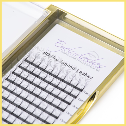 PRE-FANNED (SET OR MIXED LENGTH) LONG OR SHORT STEM LASH TRAYS (SALE)