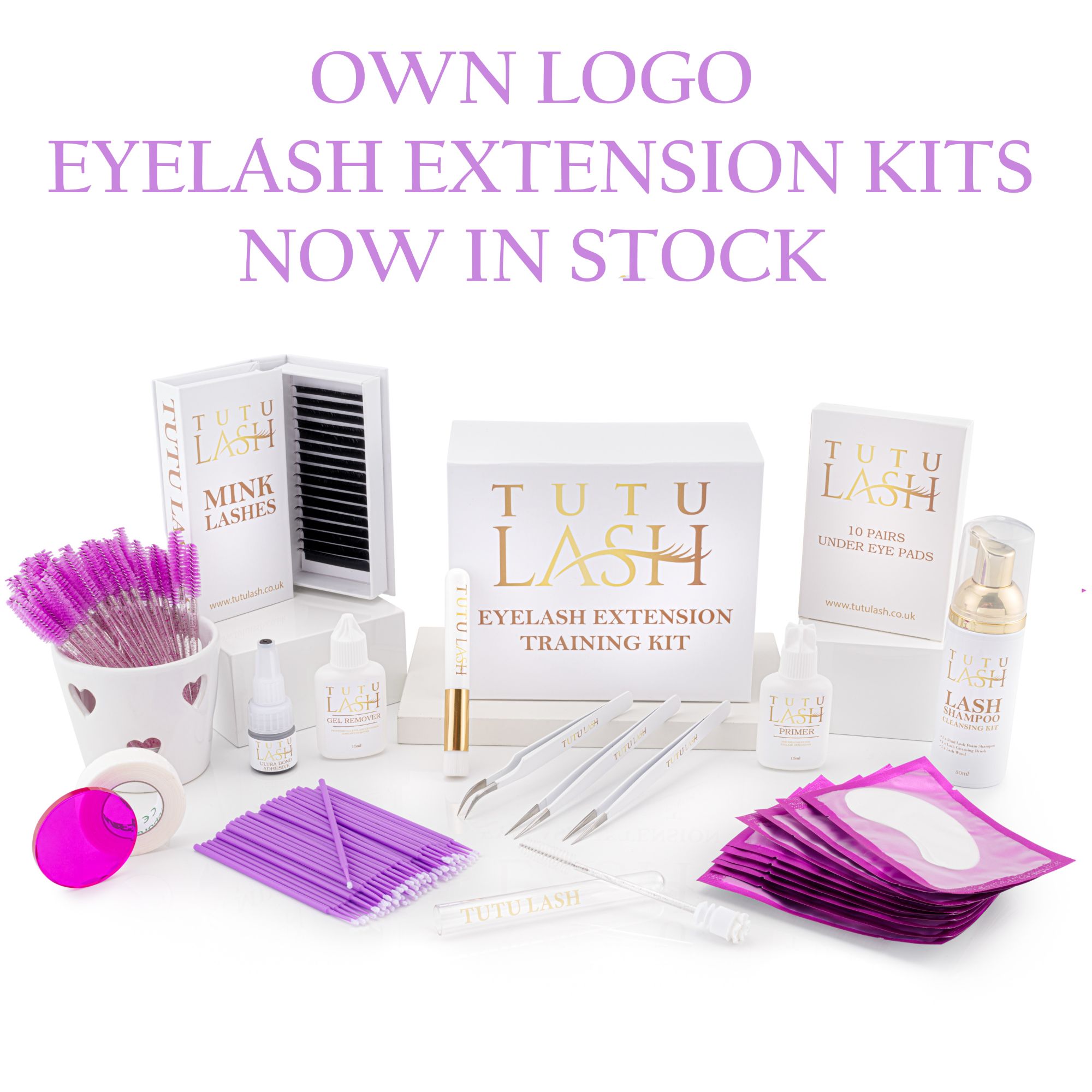 own logo lash kits eyelash extension own brand kits