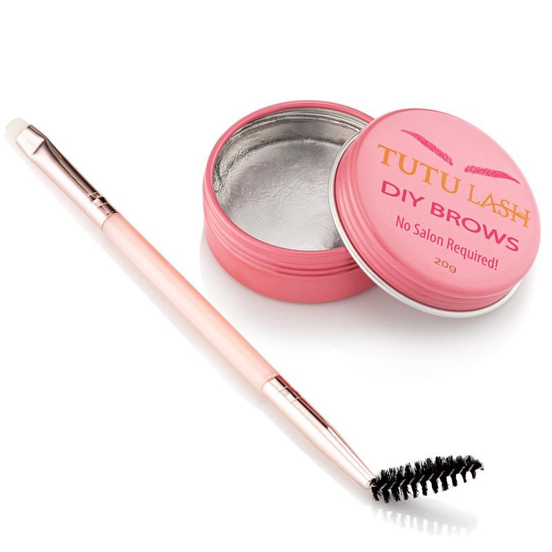 TUTU LASH DIY BROWS easy to use daily lamination for brows Brow Gel Wax including double ended brush 20g (no water required)