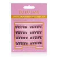 TUTU LASH Angel Eyes Cluster Lashes 40 Lash Cluster Box, Re-usable clusters, strong bonding up to 7 Days of wear at a time, lightweight, re-usable.