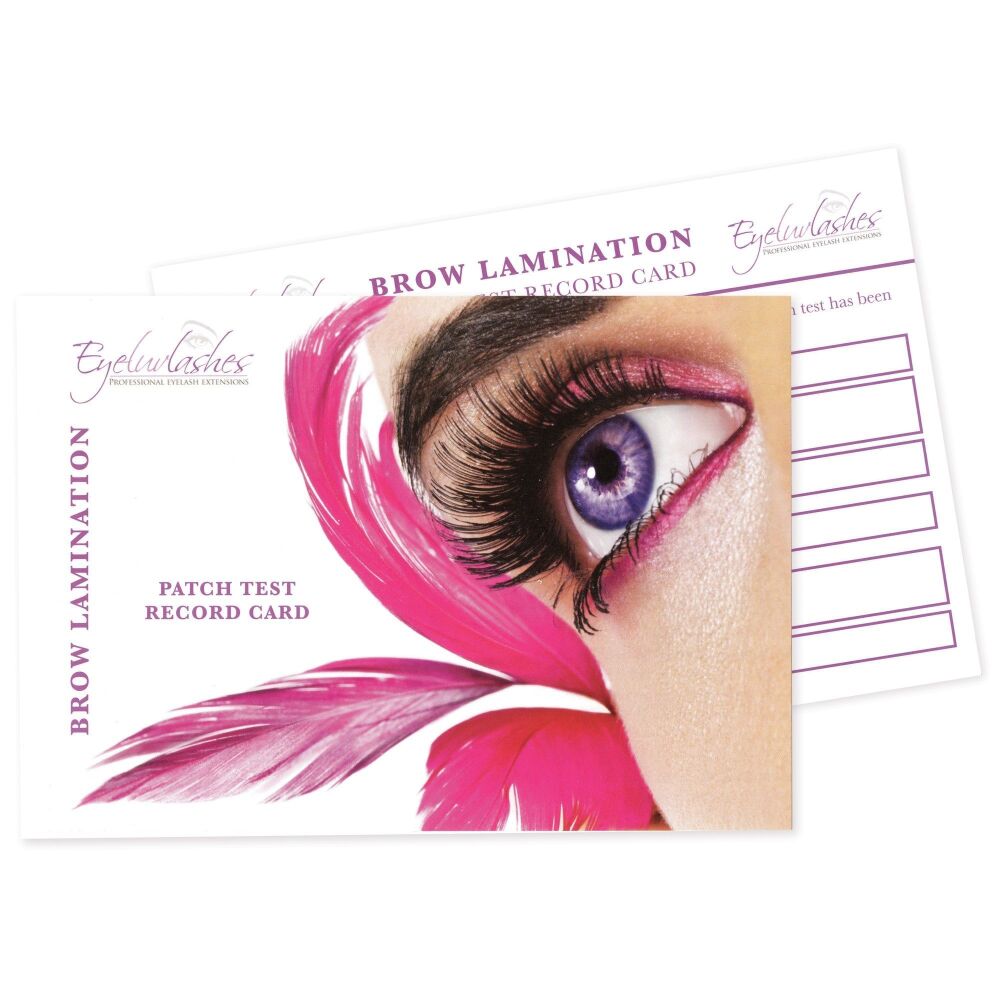 <!-- 00000101288-->Patch Test Cards for Brow Lamination - PACK OF 50 (SALE 