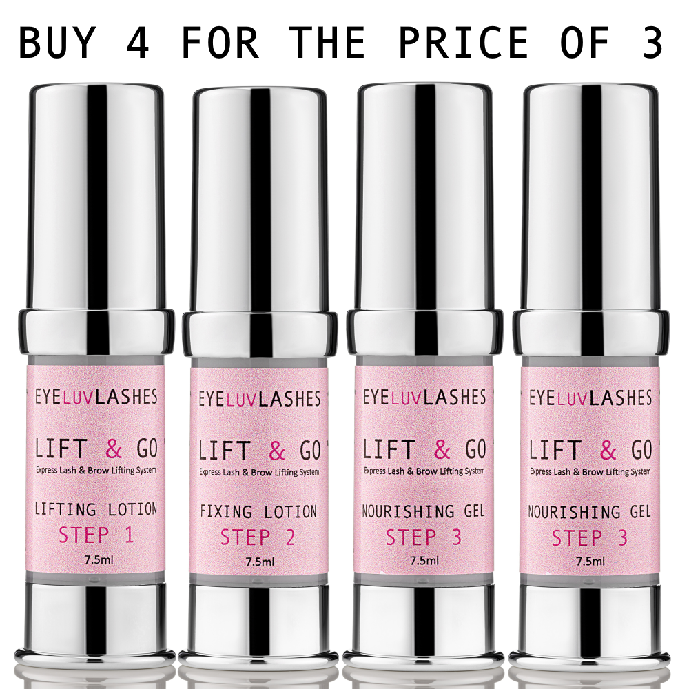 Lash 'Lift & Go' Lotions Airless Pump Bottles (BUY 4 FOR THE PRICE OF 3 from Lotions 1,2,3)