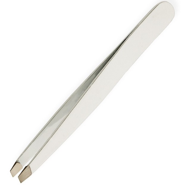 <!-- 000000035-->White Brow Tweezers slanted tip SALE