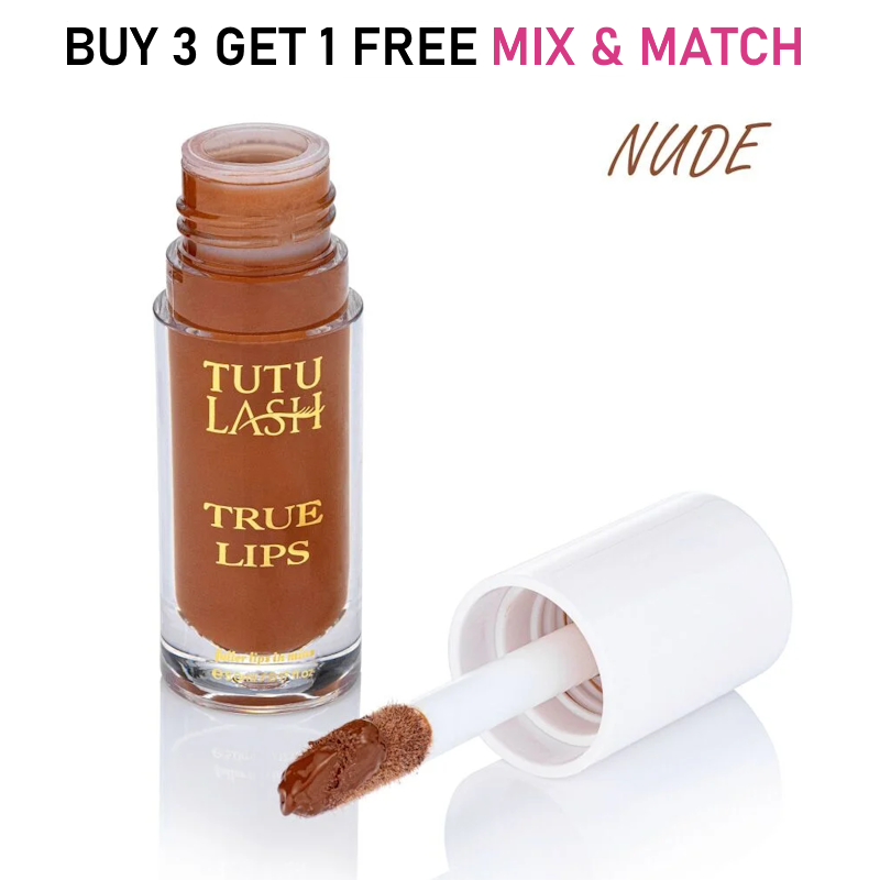 TUTU LASH (NUDE SHADE) True Lips Lip Plumping Lip Gloss Oil Gloss Tingling 