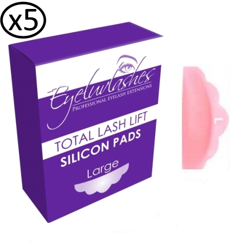 PRODUCT OF THE WEEK 50 x PINK Large Silicon Curlers (5 BOXES) / Shields 5 Pairs (Lash Lift) Lash Lifting Pads  Shields Curler