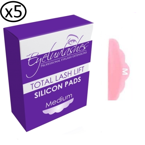 PRODUCT OF THE WEEK 50 x PINK Medium Silicon Curlers (5 BOXES) / Shields 5 Pairs (Lash Lift) Lash Lifting Pads  Shields Curler