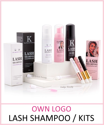 own logo lash shampoos kits