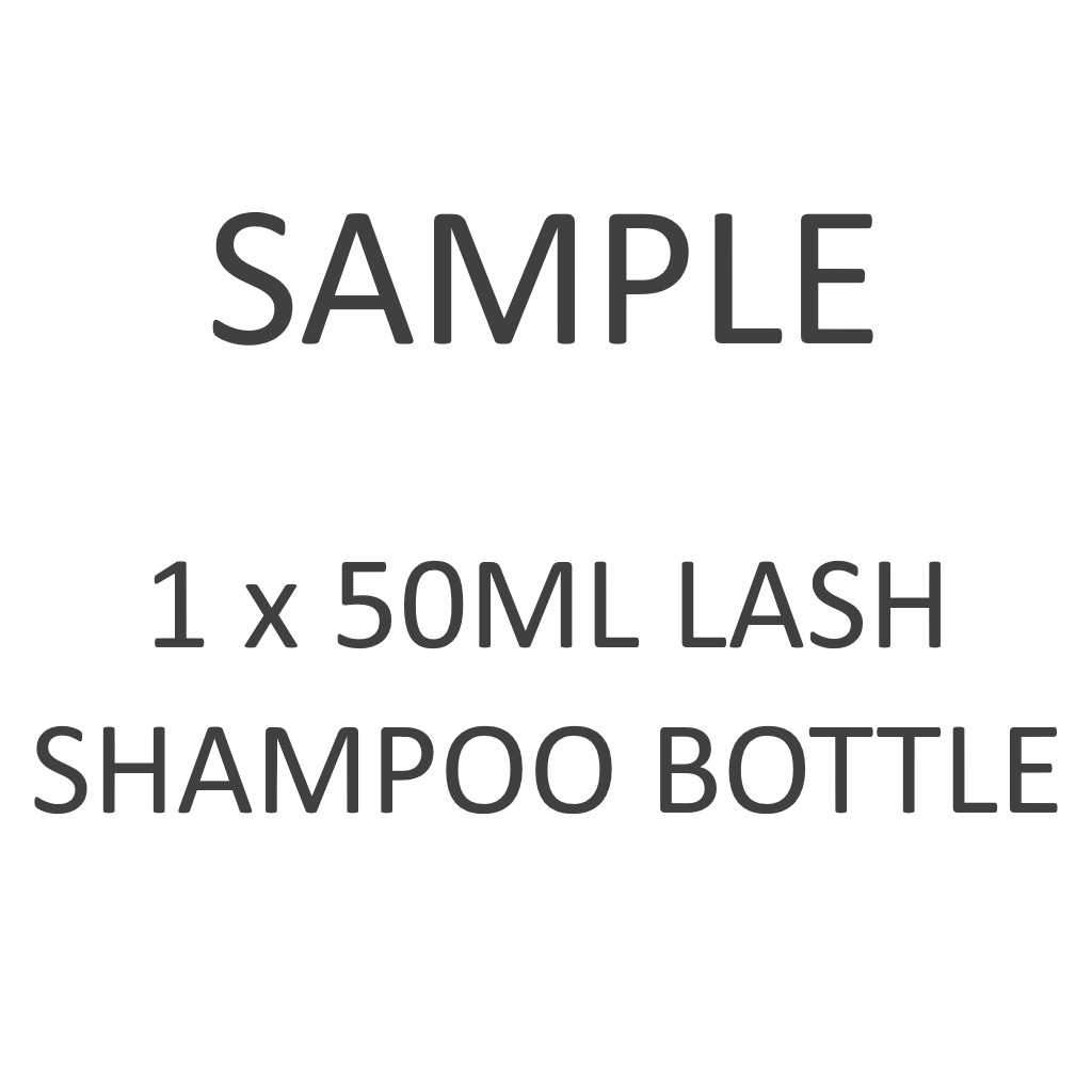 SAMPLE BOTTLE - 50ml Lash Shampoo Sample Bottle for testing - NO LOGO