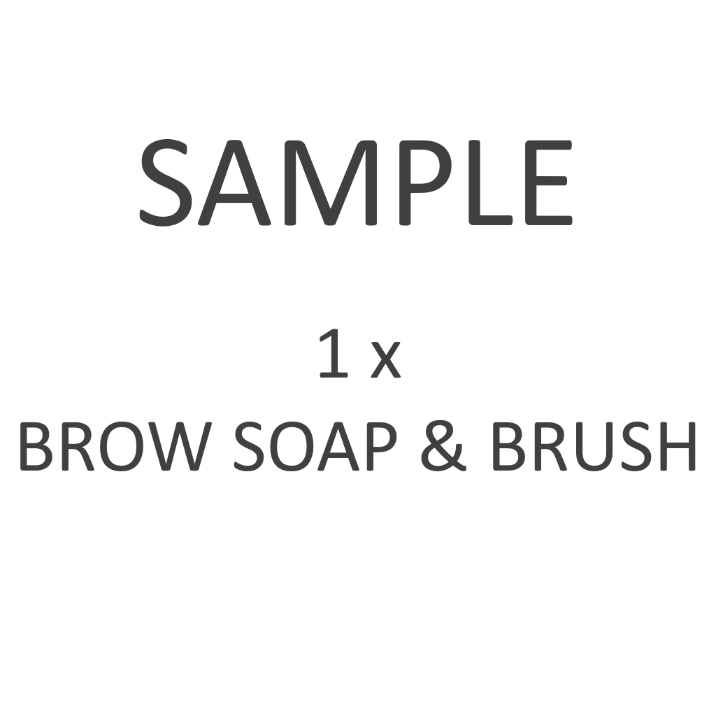 <!-- 000000001 -->SAMPLE - 16g Brow Soap & Brush for testing - NO LOGO