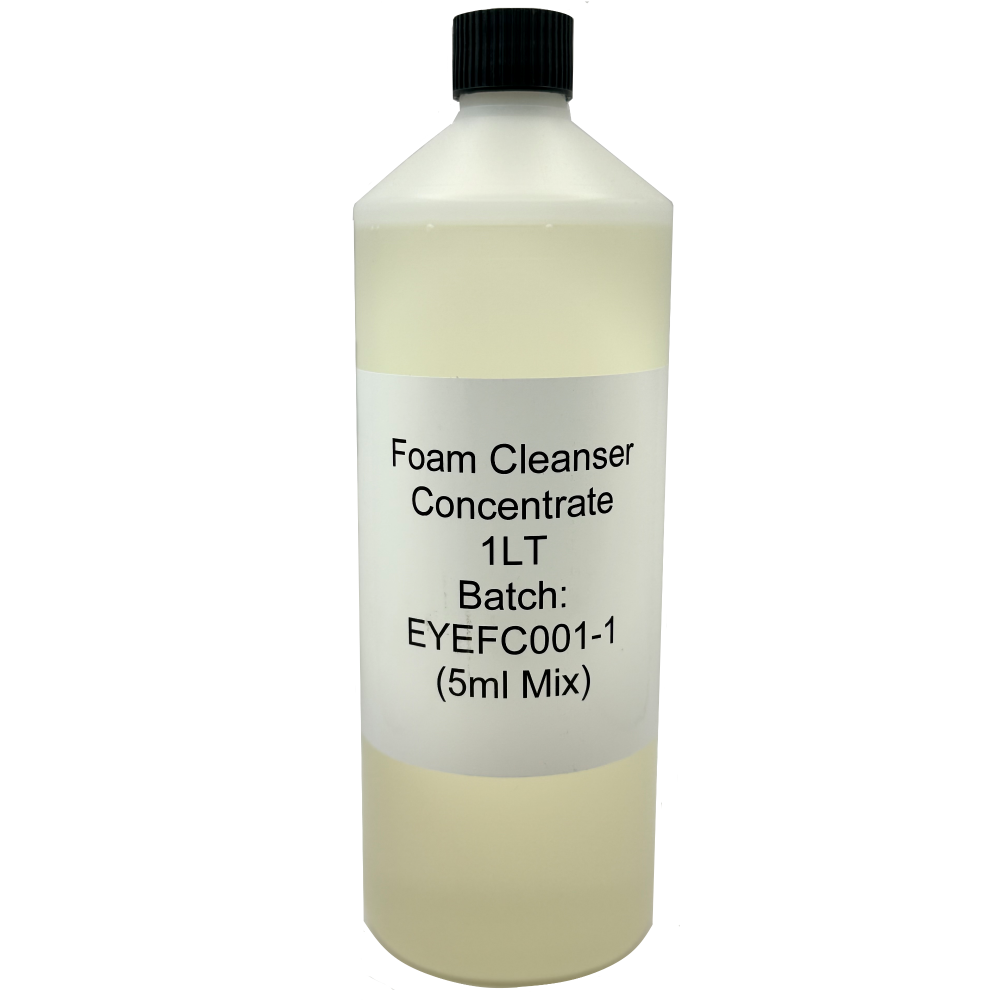 1000ml (1 Litre) Lash Shampoo Concentrate UK Manufactured Oil Free - 5ml concentrate to 45ml distilled water. Makes 200 x 50ml Bottles.