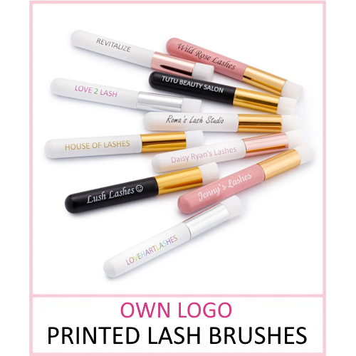 <!-- 007 -->Own Logo Printed Lash Brushes