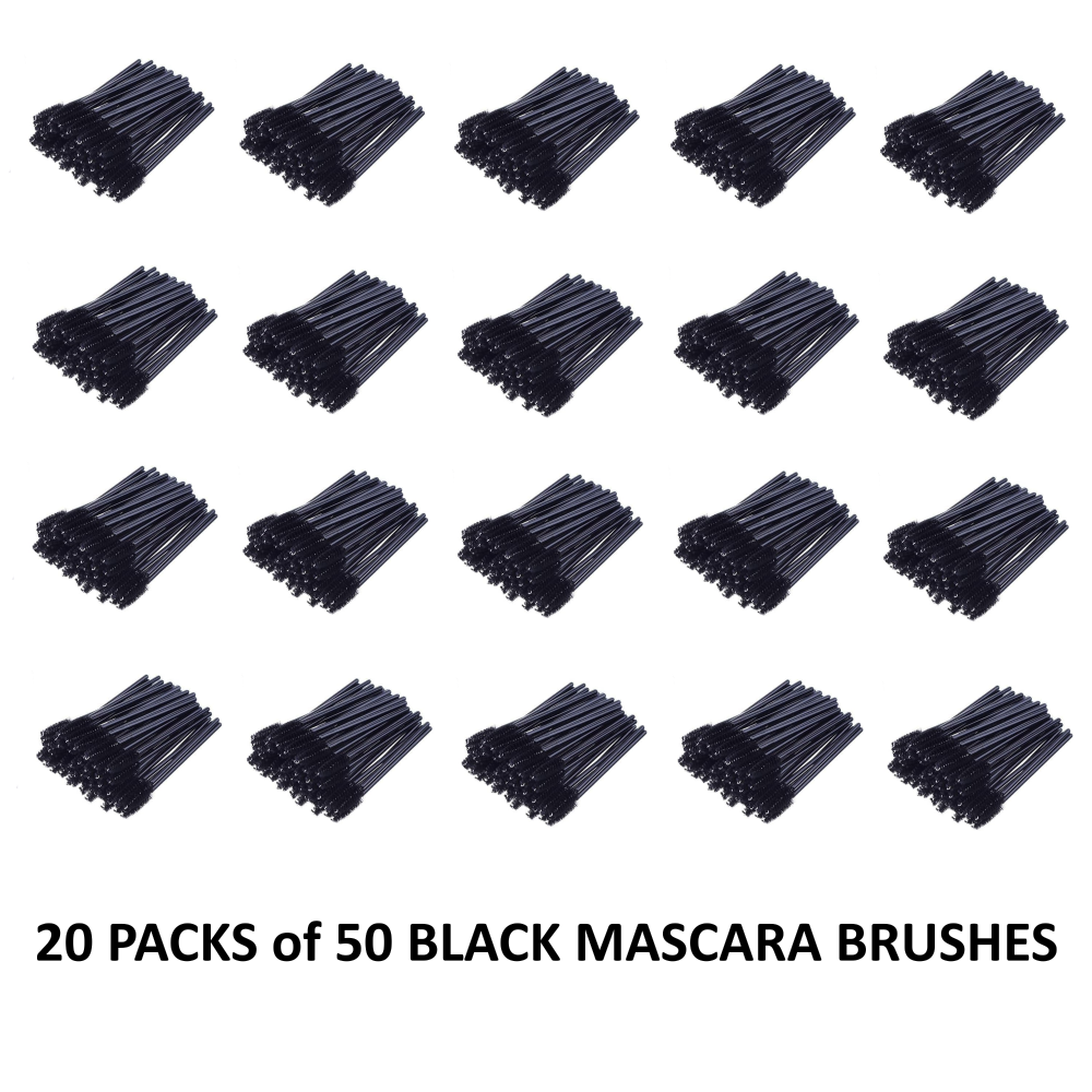Bundle Box 2 - 20 x Packs of Mascara Brushes (50 in each pack) - 1000 Brushes in Total - See description for details