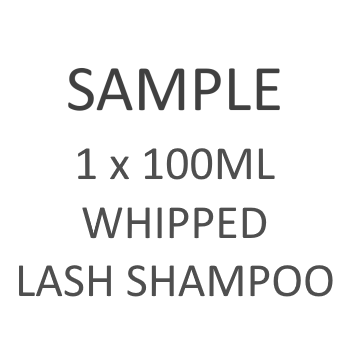 SAMPLE BOTTLE - Whipped Lash Shampoo 100ml Sample Bottle for testing - NO LOGO