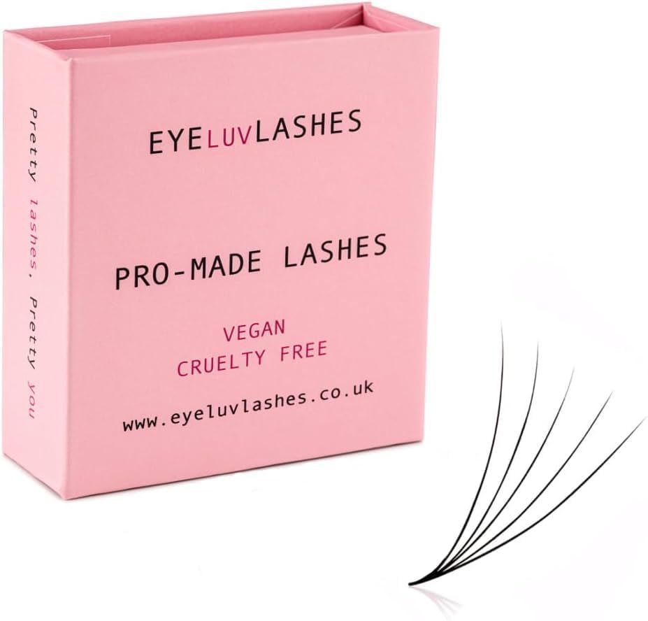 5D Eyelash Pro Made Lashes 500 x Loose Fans (SALE PREVIOUS PACKAGING) Handmade Lash Fans Pointed Base Promade Lashes Individual