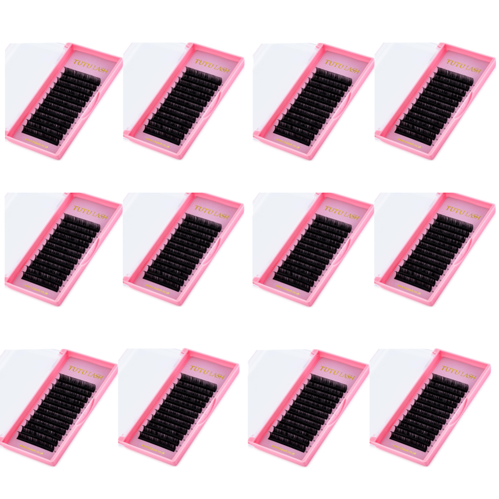 Bundle Box 337 - 12 x CC CURL VOLUME MINK TUTU LASH TRAY (11/13/14) - See Description for Details