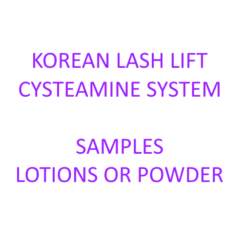 NEW KOREAN CYSTEAMINE FORMULA - SAMPLE OF LOTIONS OR POWDER