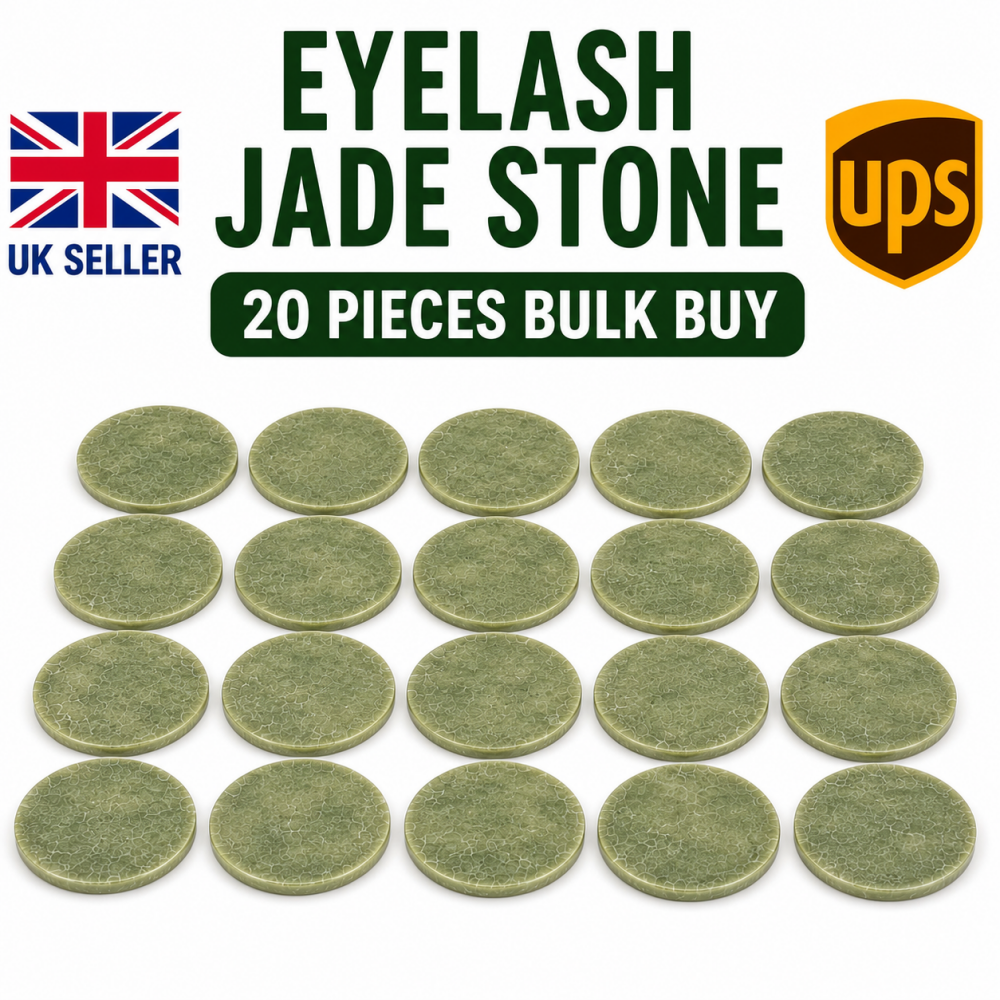 <!-- 00000000000108 -->20 x Jade Stones - Green Eyelash Jade Stones - 2 Inc