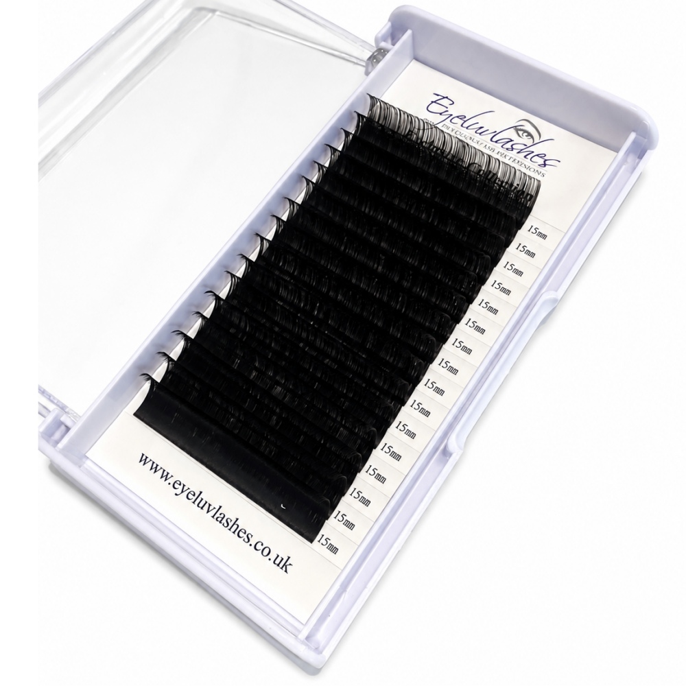 Bundle Box 961 - 14 x EXCLUSIVE Matte Black Volume Trays C CURLS 0.05mm Matte Black Volume Lash Trays - See description for detail