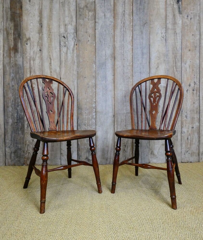 Pair of yew chairs