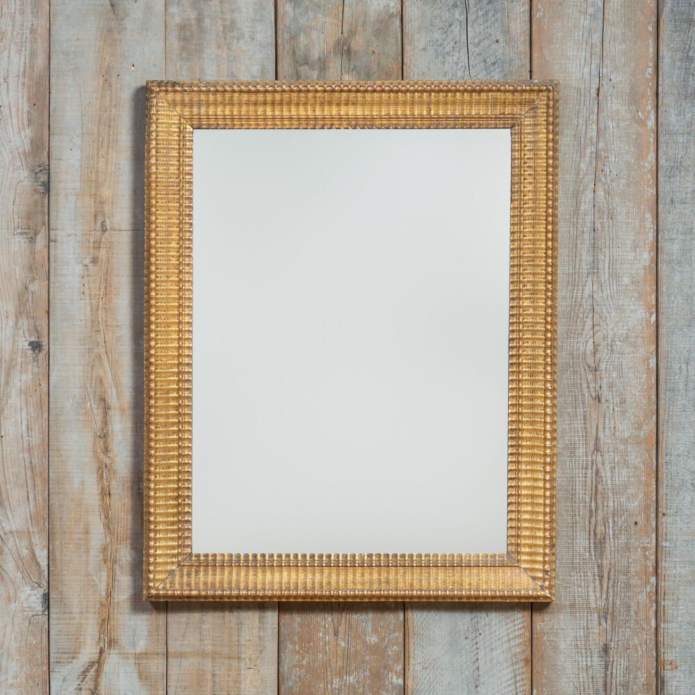 Gilt ripple mirror