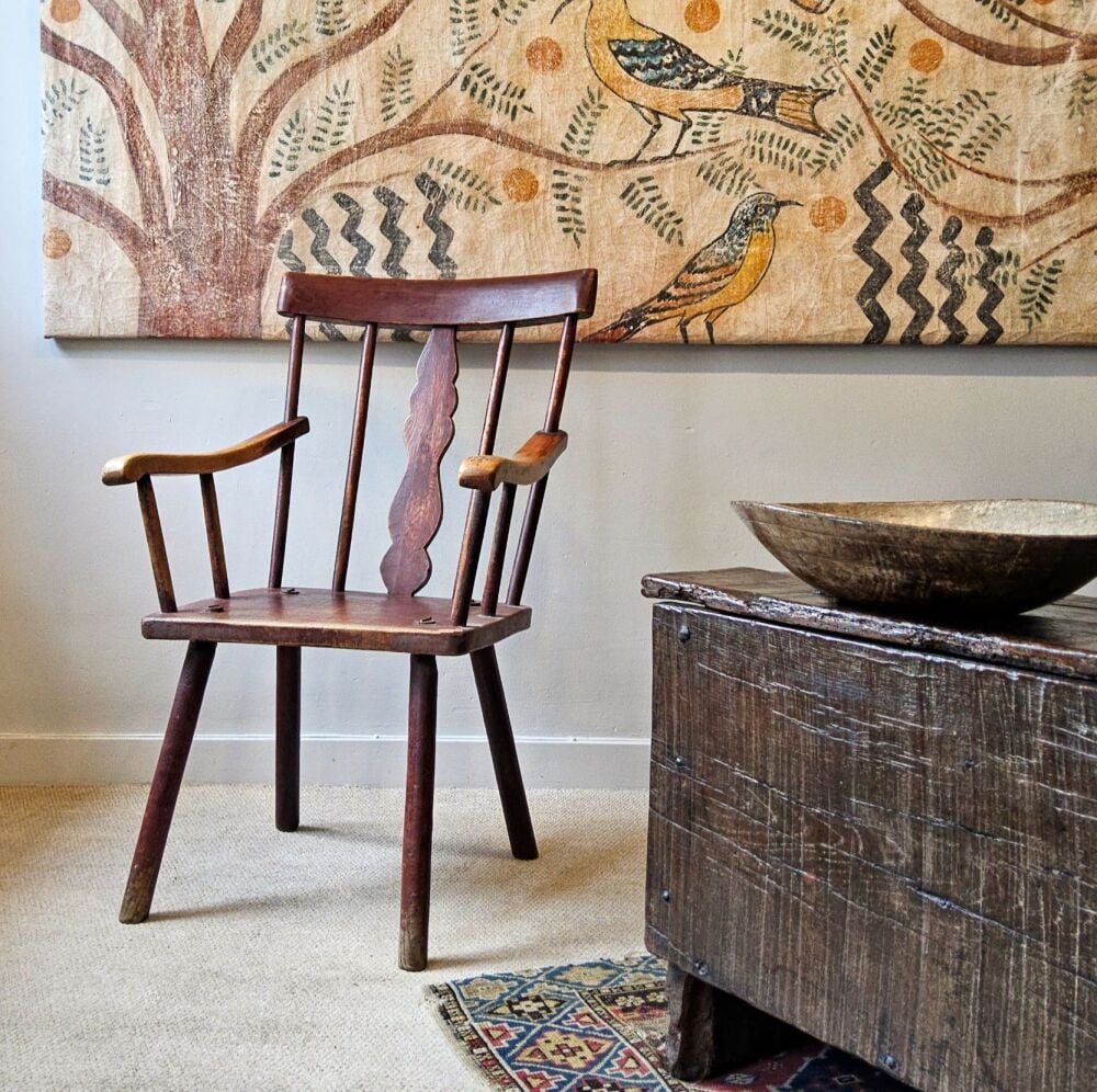 Primitive Windsor armchair